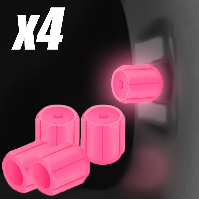 4/8/16 ks Auto Svítící Víčko Ventilku Pneumatiky Fluorescenční V Noci Svítící Motocykl Kolo Tryska Kola Víčka Ventilků Pneumatiky Automobilu Svítící Víčka