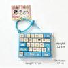 Cute Design Decompression Button Toy Creative Style Keyboard Keychain  Children Use