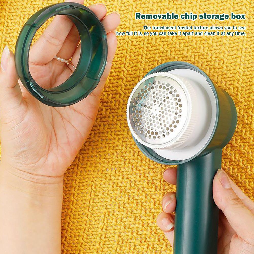 Fluff Trimmer Usb Sweater Shaver Defuzzer Portable Rechargeable Spools Removal Device 6-Leaf Blades Suitable For Home Travelhome Supplies Decor