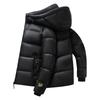 New winter black and gold down jacket men's and women's long trendy brand warm thickened white duck down hooded jacket men's clothing