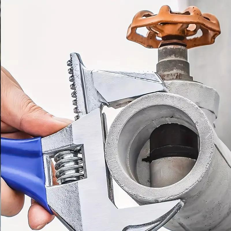 6/8 Inch Adjustable Wrench Set Wide Jaw Black Oxide Wrench With Cushion Grip Universal Bathroom Pipe Mini Spanner Hand Tools