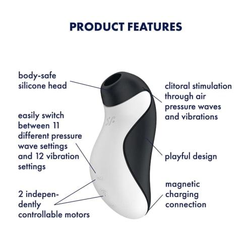 Satisfyer Orca Orca Suction Vibrator Clitoral Suction Rotor for Women Instant Orgasm Love Goods Sex Toy Vibration and Suction Air Pulse Suction
