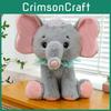 Cute Elephant Plush Toy With Pp Cotton Filling Soft Short Fur For Girls Gift