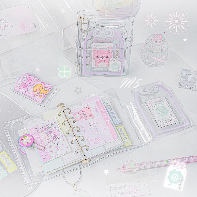 Transparent PVC Photocard Album for 3 Inch Card Amulet Series Photo Binder with 15pcs Lucky Charm Kpop Idol Photo Album 2025 New