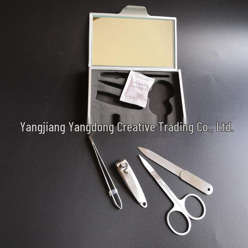 Stainless Steel 4-Piece Nail Clipper and Manicure Set
