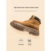 Camel Men's Fleece-Lined Retro Work Martin Boots