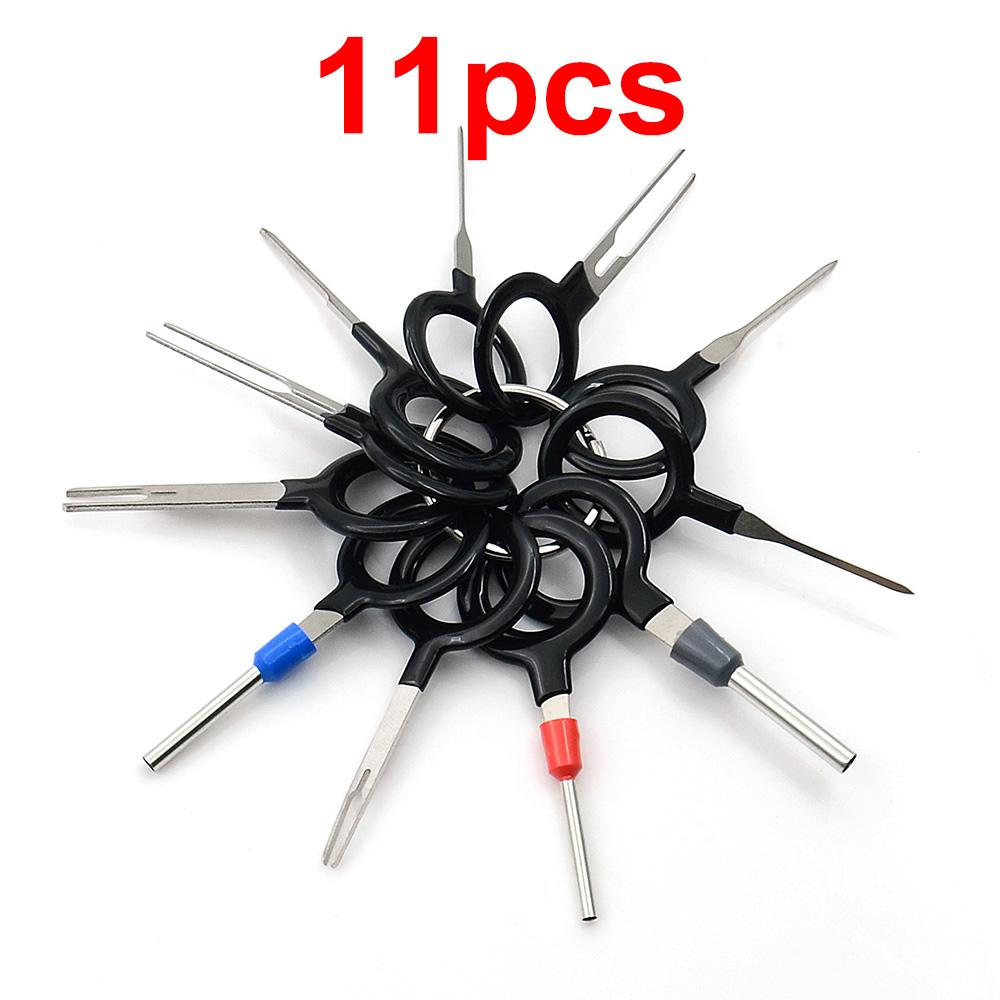 Auto Car Plug Circuit Board Wire Harness Terminal Extraction Pick Connector Crimp Pin Back Needle Remove Tool Set