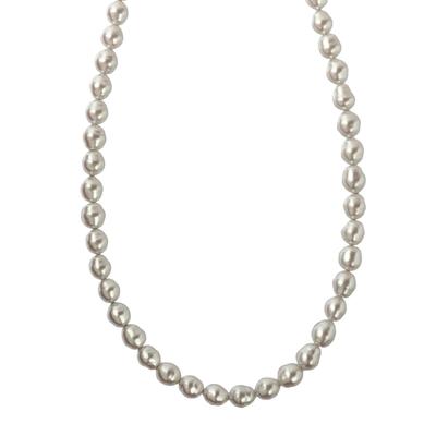 [MIONO] [Produced by Yumi Katsura] Yumi Sienne Pearl Necklace Coco Chain, Suitable for Formal Occasions, Simple, Popular, White, Made In Japan (Gold)
