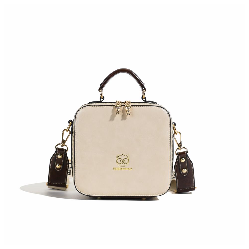 Sac Bandoulière Mignon avec Imprimé d'Ours pour Femmes Style Décontracté Bandoulière Réglable Fermeture Éclair Doublure en Polyester Design Ludique avec Personnage de Dessin Animé