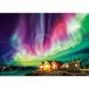 EPOCH 500 Super Small Piece Jigsaw Puzzle Norway's Aurora Glowing Night Sky 18.2x25.7cm 52-807 Mini Puzzle with Glue & Spatula
