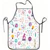 1pc Scientific Pattern Print Apron, Durable and Easy To Clean, with Adjustable Waistband, Suitable for Kitchen Cooking, Gardening, Orchard Picking, Ch