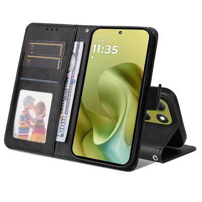 Etui portfelowe ze skóry PU typu folio na telefon Motorola Moto G86 Power 5G/G86 5G