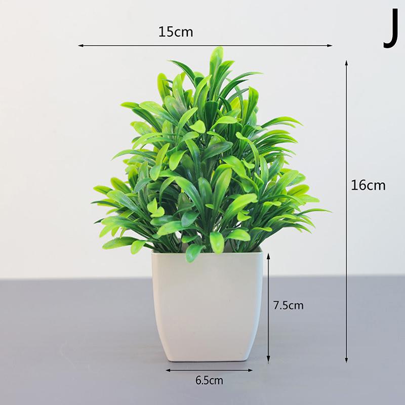 Artificial Bonsai Green Fake Plant Eucalyptus Flower Potted Plant For Indoor Outdoor Home Bedroom Garden Decoration Supplies