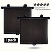Retractable Car Window Roller Sunshade, Adjustable Universal Side Window Sun Blocker, Breathable Mesh Sun Visor for Car
