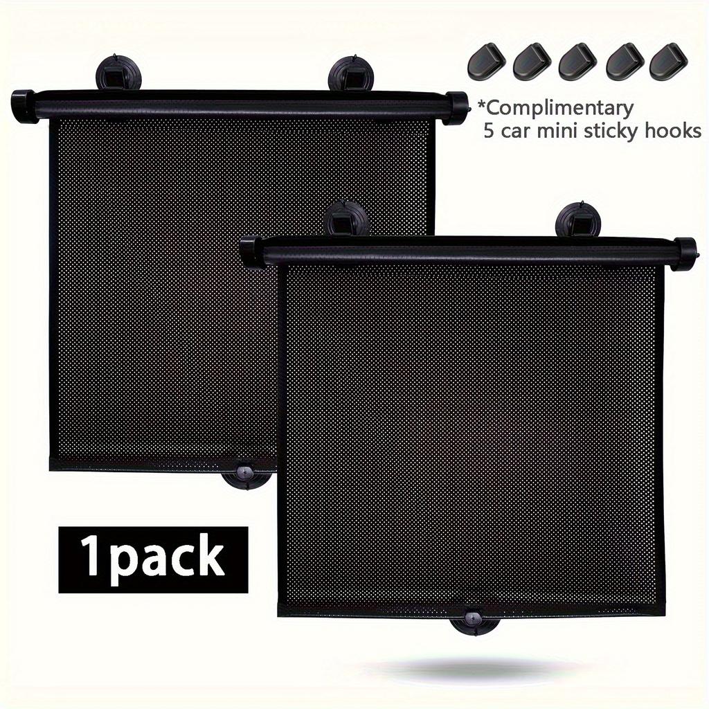 Retractable Car Window Roller Sunshade, Adjustable Universal Side Window Sun Blocker, Breathable Mesh Sun Visor for Car
