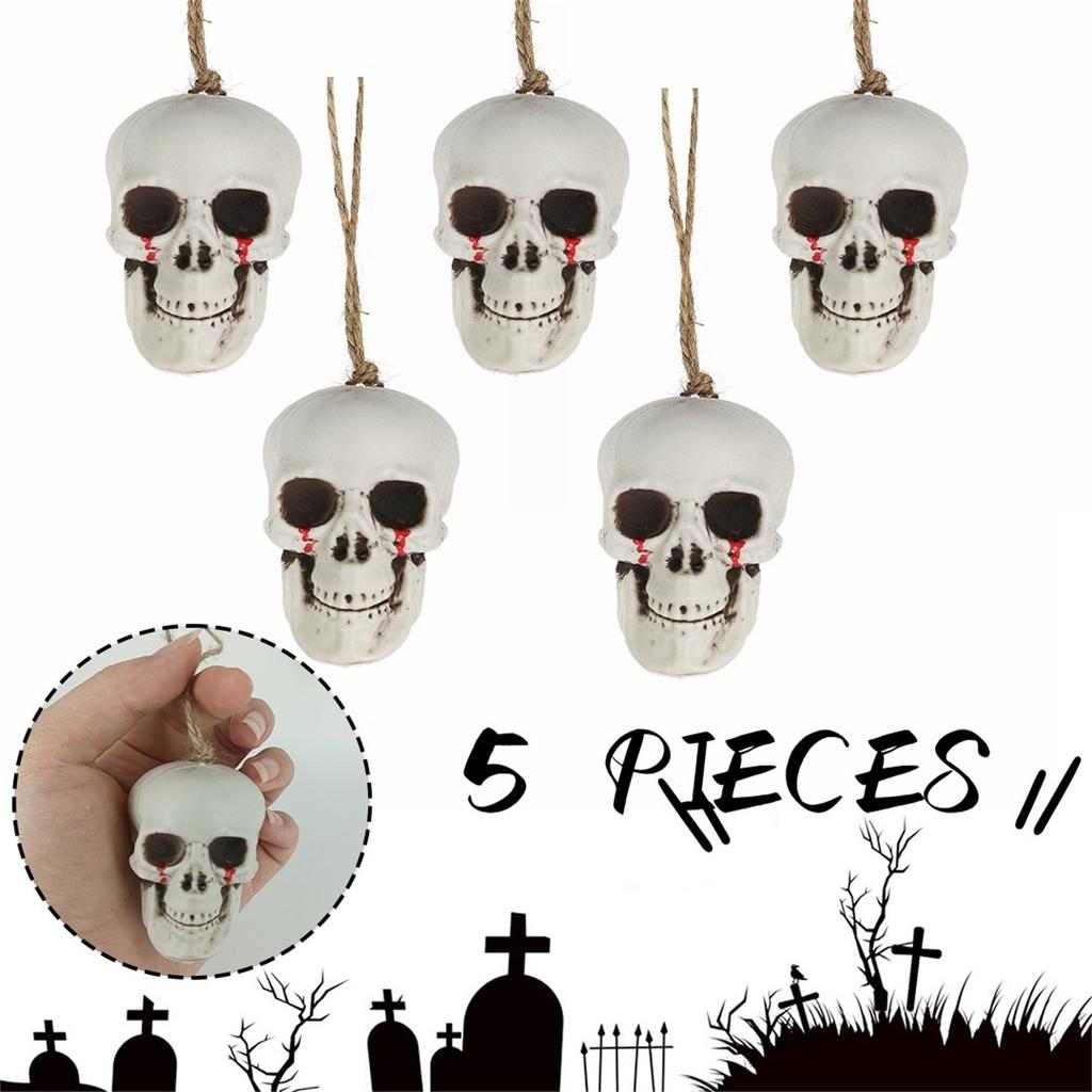 Halloween Horror Bleeding Head Pendant Hanging Halloween Christmas Tree Fireplace Balcony Table Decoration