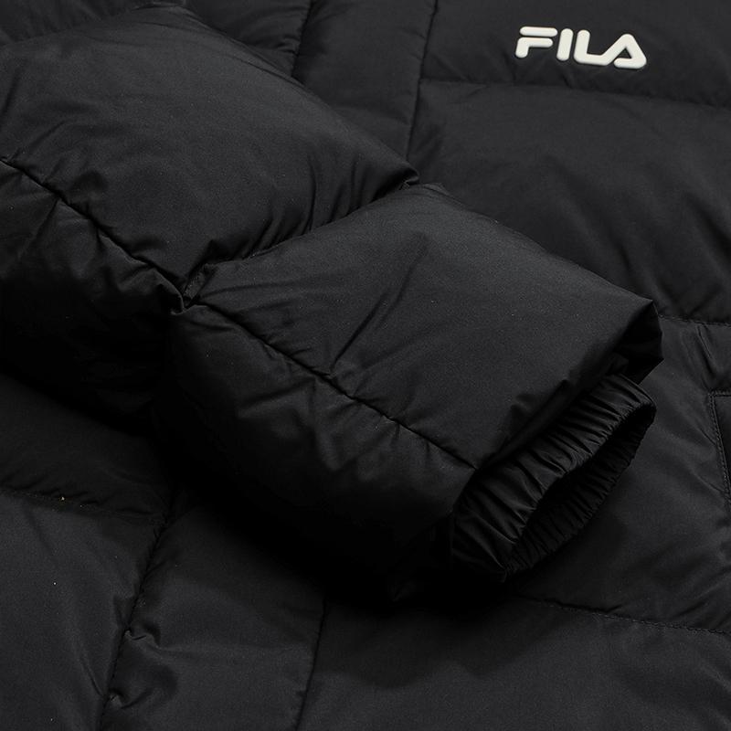 Fila Original Fashion Simple Versatile Casual Retro Comfortable Loose Warm Hooded Down Jacket Women Outerwear F51W549905FBK