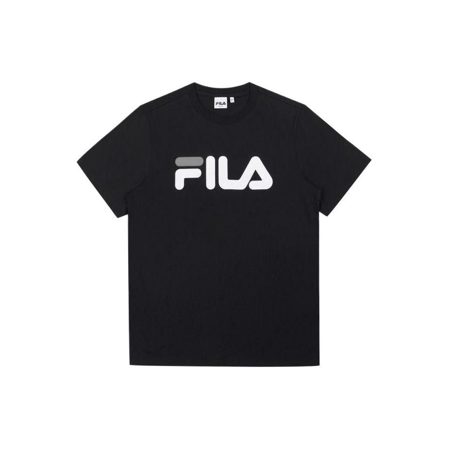 FILA T Shirts Unisex Black Crew Neck Moderate FS2RSB2001X-BLK XL