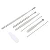 7pcs Stainless Steel Ear Cleaner Set Earpick Ear Wax Remover Spiral Earpick Ear Cleaning Tools