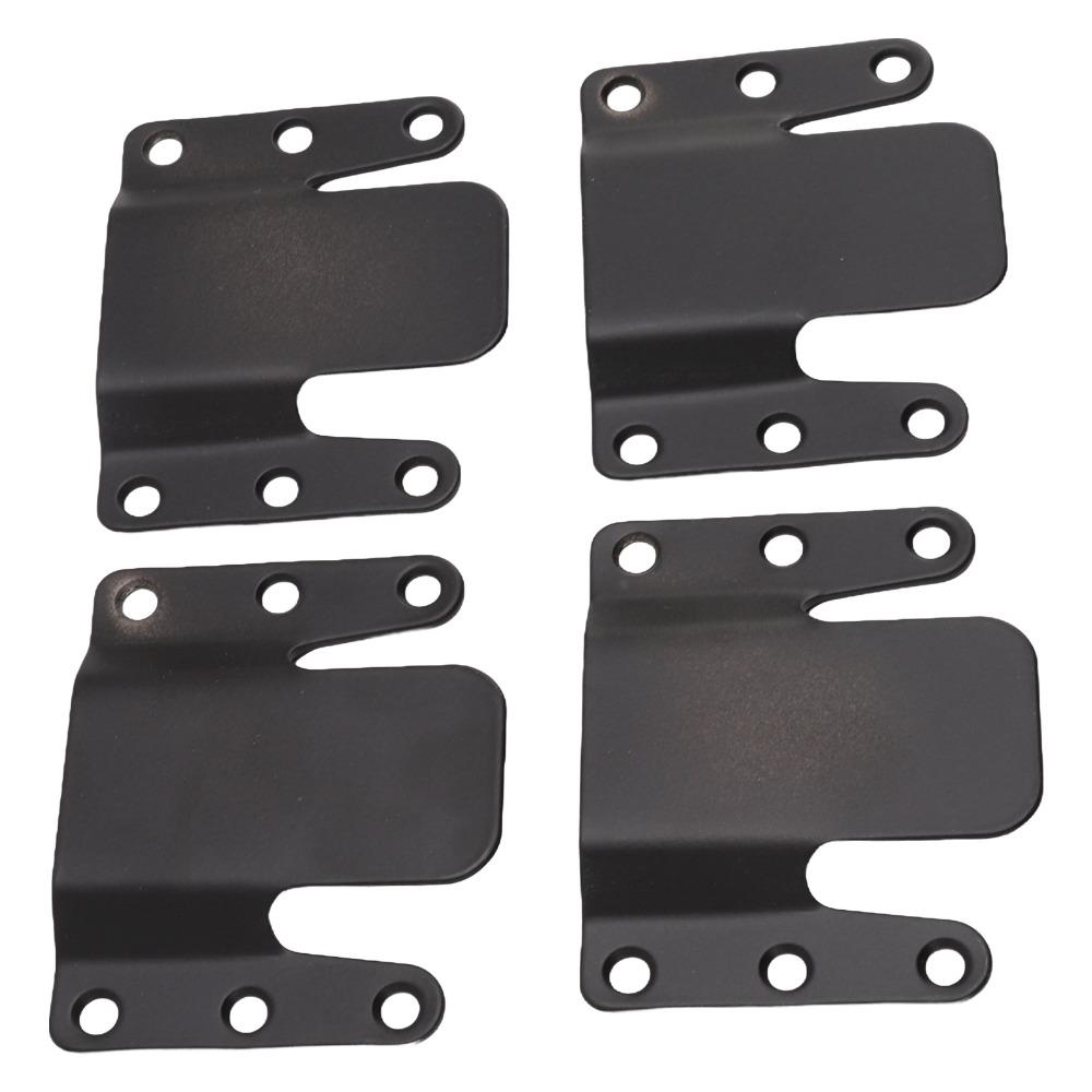 4PCS/8PCS Black Color Bracket Iron With Screws Interlocking Connector Sofa  Furniture Assembly