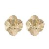 Retro Exaggerated Minimalist Metal Flower Unique Earrings Cold Wind Light Luxury High Sense Leaf Earrings Earrings