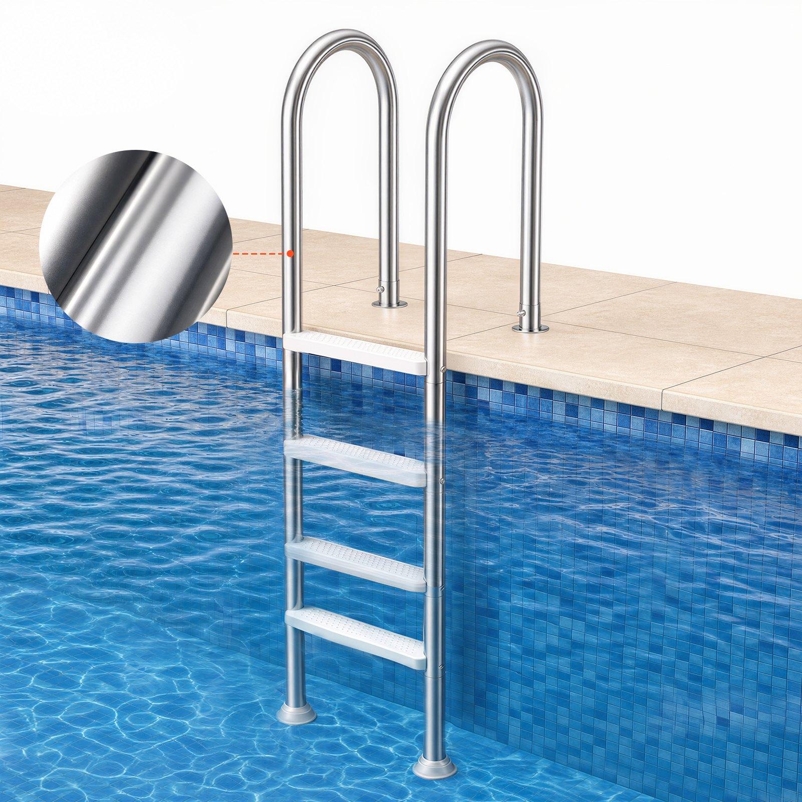 VEVOR Swimming Pool Ladder, 4-Step Double