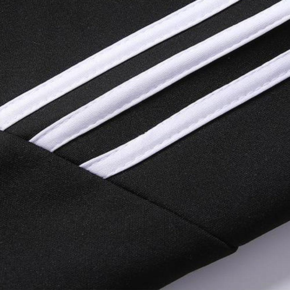 Men's Spring Autumn Casual Sports Striped Jacket Sweatshirts Long Sleeve Pullovers Coat For Men Streetwear Couple Clothes