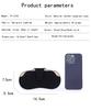 Leather Sunglass Case, Glasses Cases Holder, Portable Soft Leather Sunglasses Bag, Slim Eyeglasses Pouch Men Women with Lanyard
