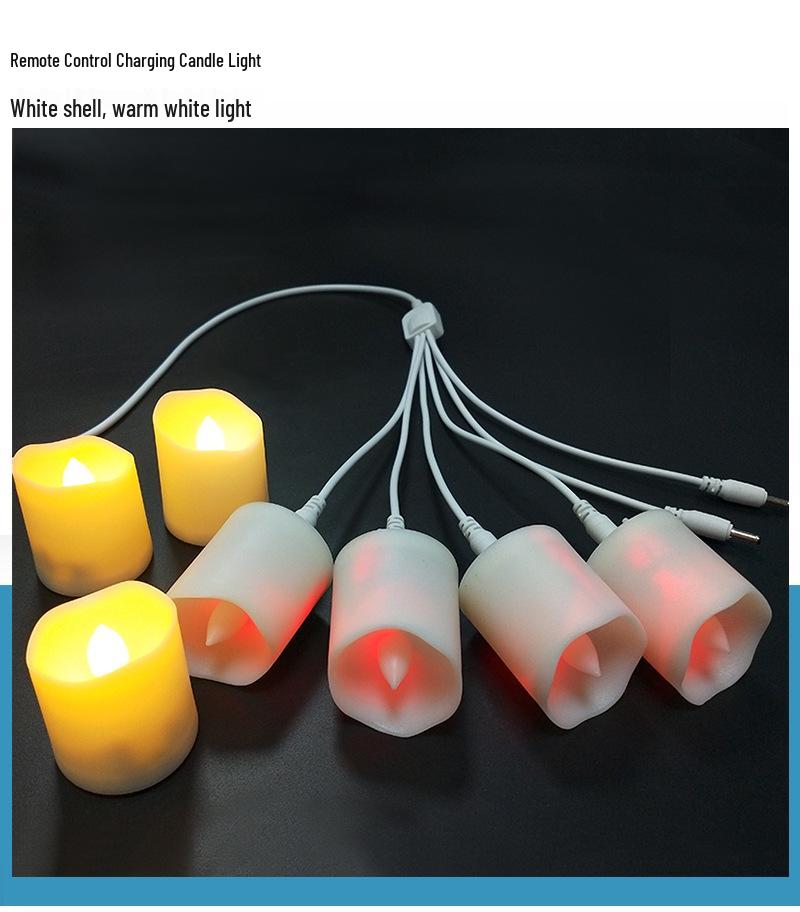 Remote-Controlled LED Candle Lamp for Ambiance and Themed Events