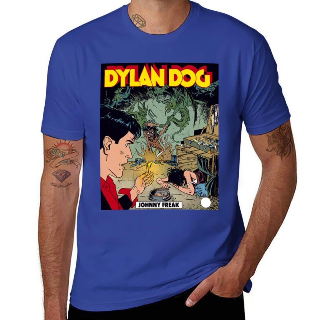 T-shirt DYLAN DOG abbigliamento estivo neri sublimi pesanti abbigliamento uomo