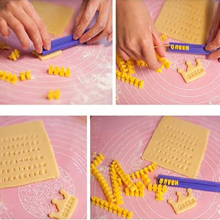 Biscuit Letter Stamp Cookie Stamp Cake Decoration Embosser Cutter Fondant DIY