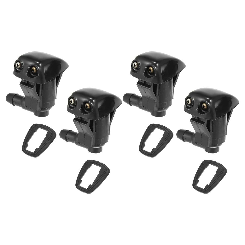 uxcell 85381-30020 Car Windshield Washer Nozzles for Cor olla Replacement, Black 4 Pcs