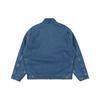 Carhartt WIP OG Detroit Jacket Classic Zip Chest Pocket Woven Square Label Denim Jacket Men Jacket Blue I033039-0106