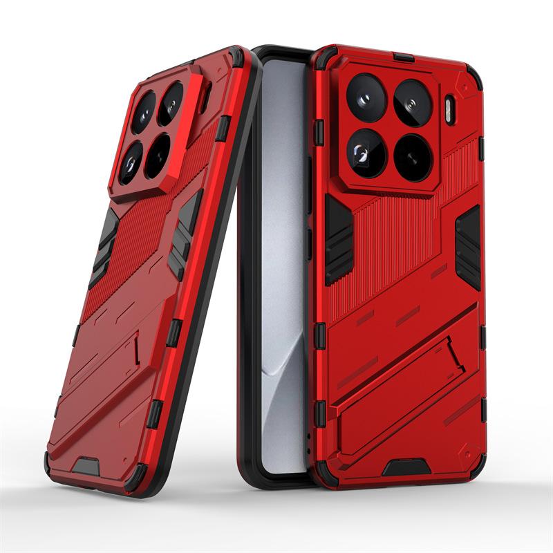 Applicable to Xiaomi 17ProMax punk phone case Xiaomi 15TPro bracket Xiaomi 14T anti-drop protective case