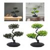 Artificial Bonsai Pine Tree 10.2x13.4inch Lightweight Tabletop Decoration PP Material for Kitchen Dining Room Versatile