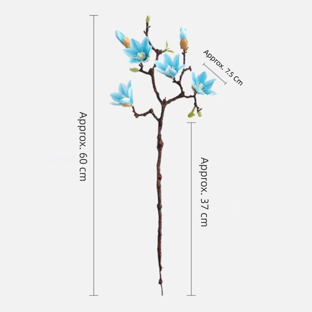Seidenmaterial Künstliche Magnolienblüte Farbverlauf Künstlicher Blumenstiel Partydekoration