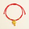 2026 Anul Zodiacal al Calului Brățară Roșie: Sfoară împletită handmade Ben Ming Nian pentru noroc