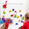 Colorful Soft Silicone Animal Suction Toys 9Pcs Stress Relief Sensory Toy Parent-Child Interactive Sucker Building Game Gift