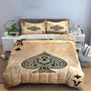Ace of Spades Vintage Bedding Set Bedding Set (1 Duvet Cover, 2 Pillowcases, Duvet Not Included)