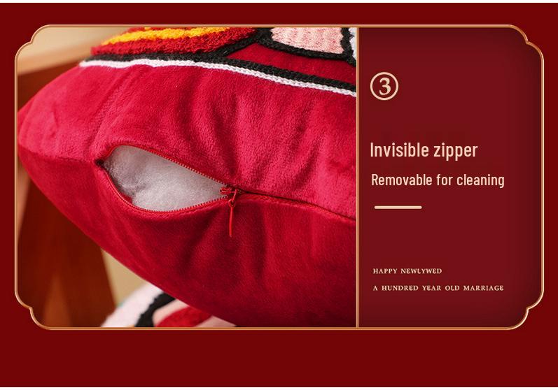Fröhliches Brautpaar Puppen-Kissen - Elegante Hochzeitszimmer-Dekoration