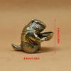 Brass Groundhog Figurine Retro Brass Capybara Statue Cute Small Animal Miniatures Desktop Ornament Home Decor Charming Decor