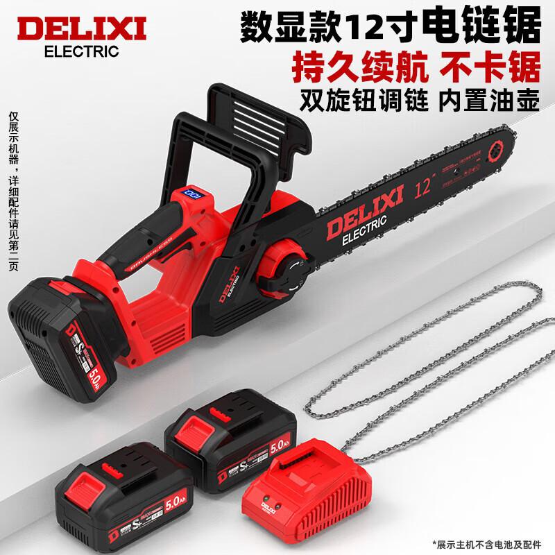 

DELIXI ELECTRIC Бездротова електрична ланцюгова пила Штепсель CN (адаптер в комплекті)