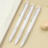 5 Pcs Minimalist Style 0.5mm Push Ballpoint Pens, Gel Pens, Daily Writing Pens (black Ink)