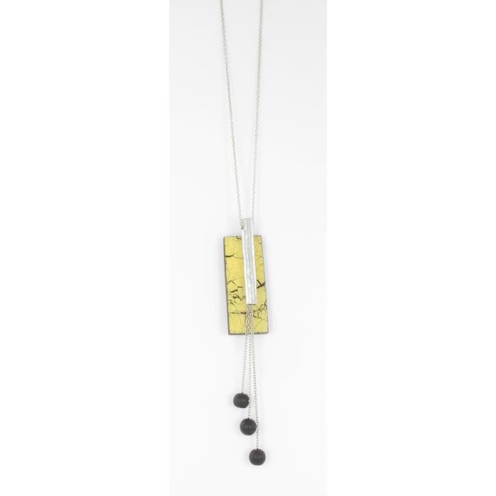 Collier épuré argenté