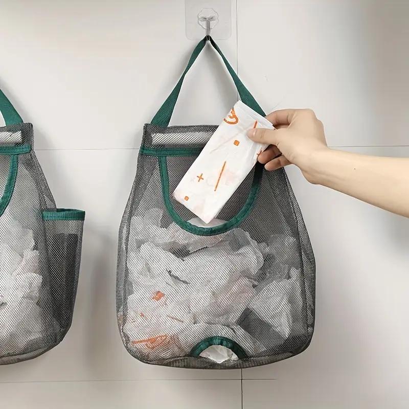 Large Capacity Kitchen Wall-mounted Garbage Bag Storage Artifact Plastic Bag Storage Bag Hanging Shopping Bag Storage Bag Storage Hanging Bag