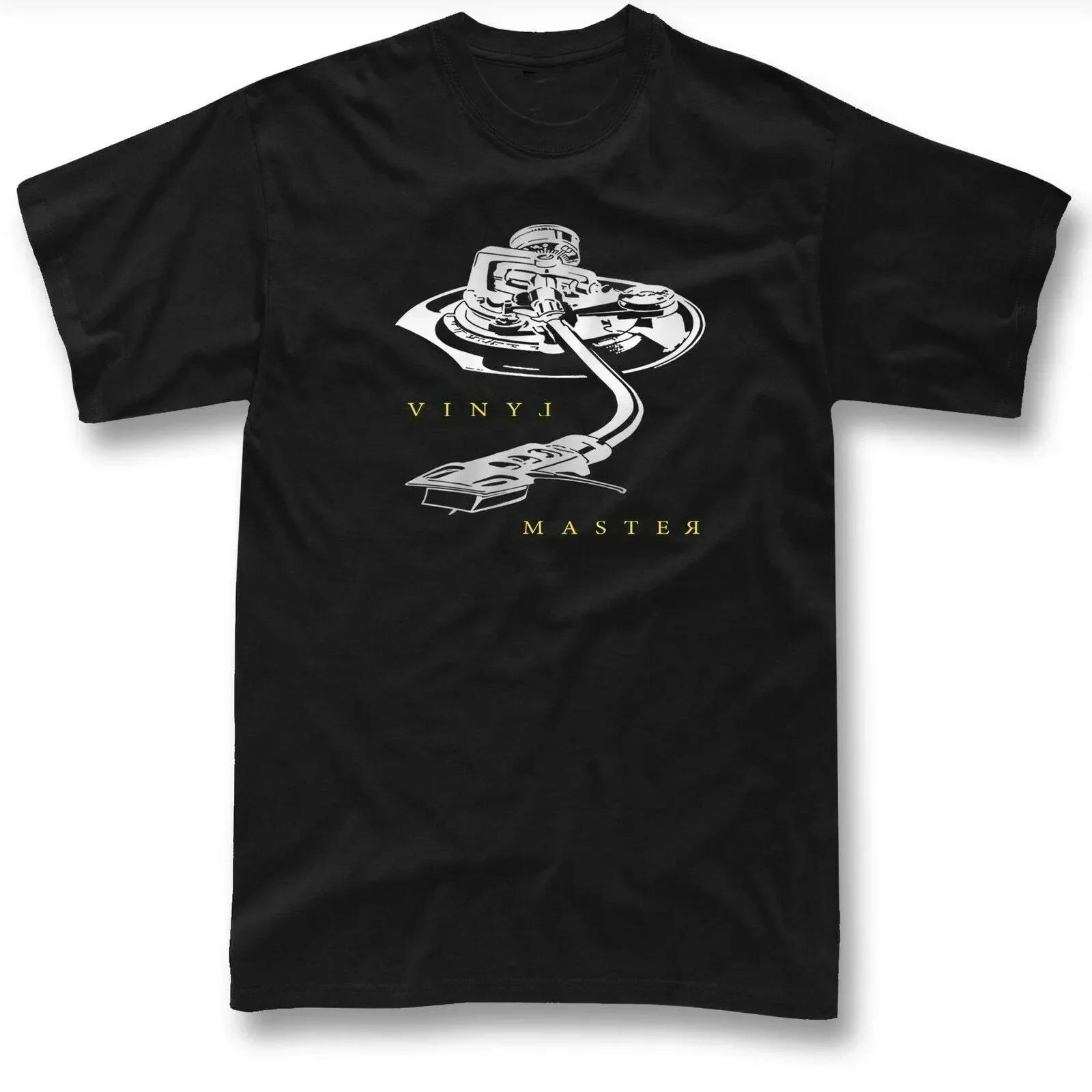 Vinyl Master DJ Music Technics TShirt 100 Cotton ONeck Summer Short Sleeve Casual Mens Tshirt Size S3XL S