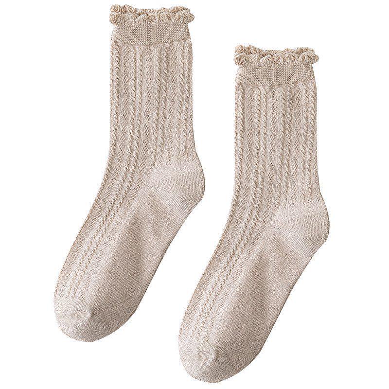 Maternity Pure Cotton Socks – Mid-Calf, Over-the-Knee, Loose Fit for Pregnancy & Postpartum (Spring, Autumn, Winter)