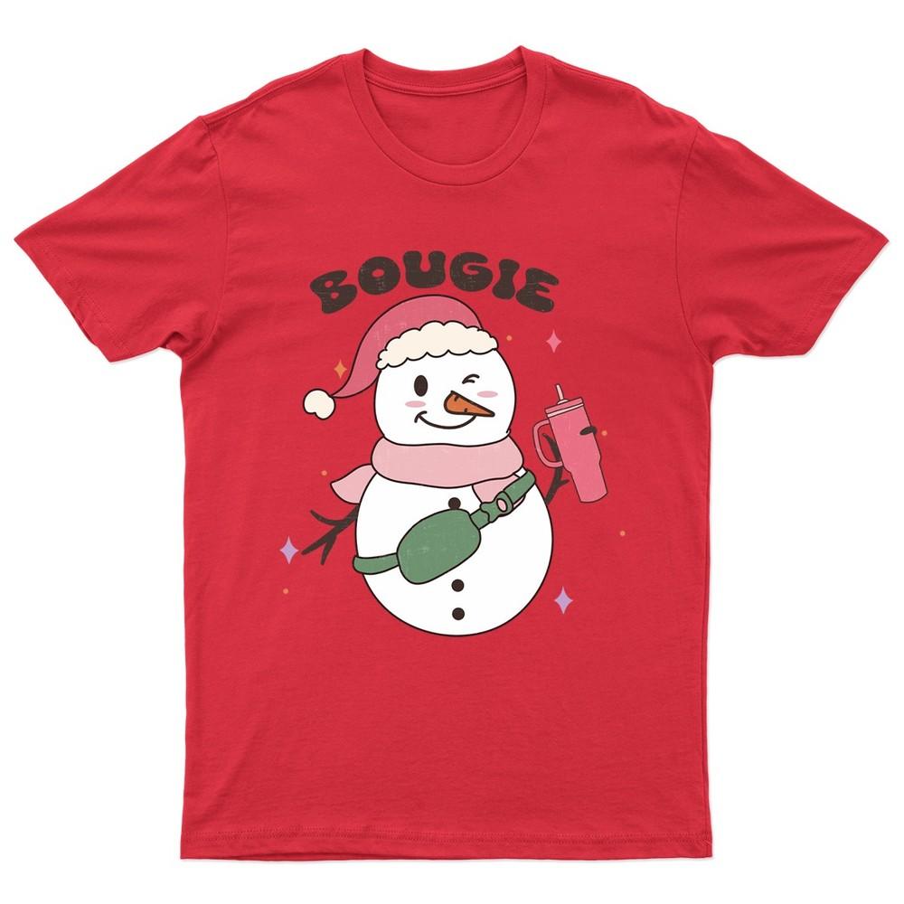 Bougie SnowUnisex Christmas Holiday TShirt Unisex Gift Retro Seasonal Funny S