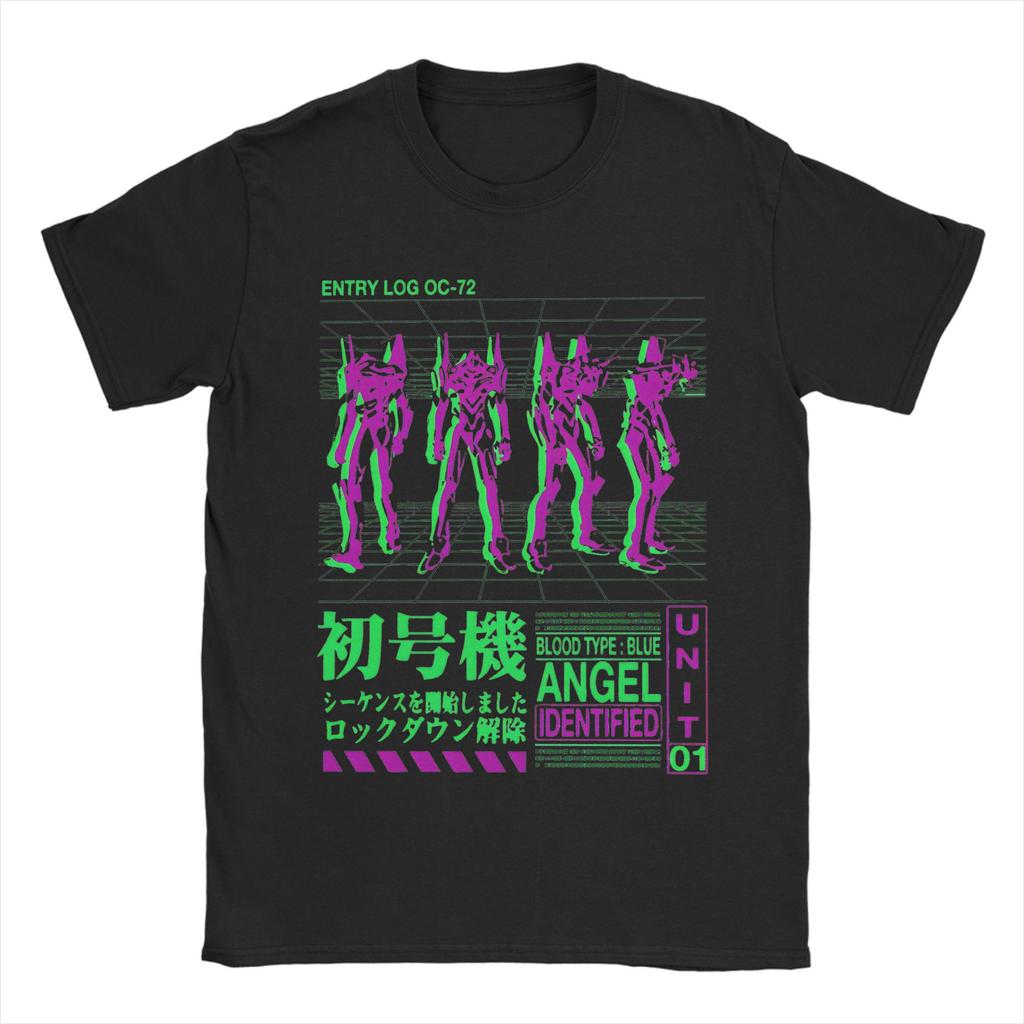 Novelty EVA Asuka T Shirt Unisex Round Neck Short Sleeve Tops Anime Manga Cute Girl Cotton Summer Top Tee