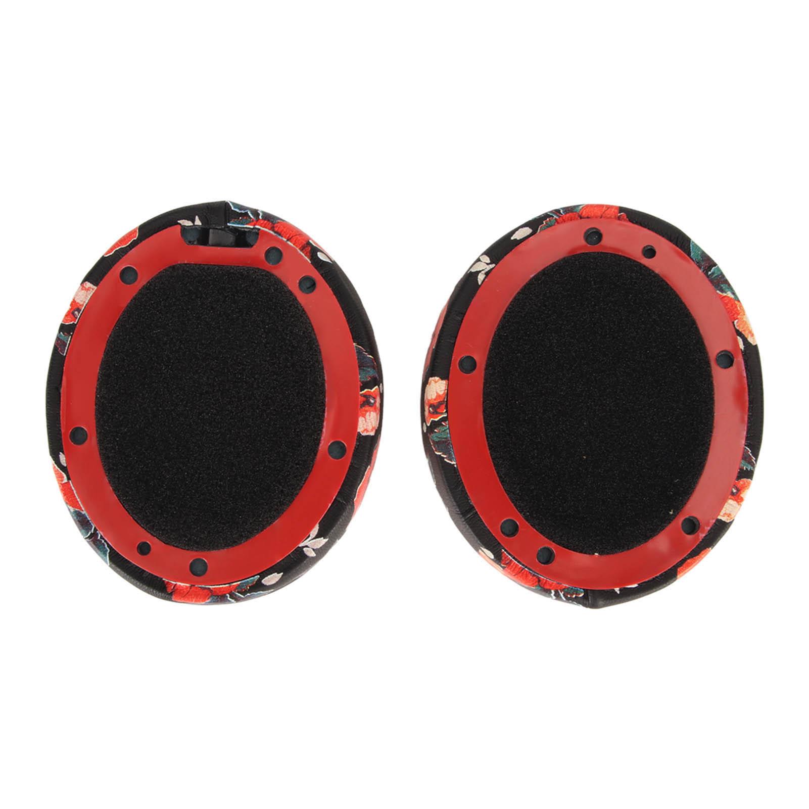 Replacement Ear Cushions Professional Soft Protein Leather Soundproof Print Ear Pads for Studio 2 Studio 3